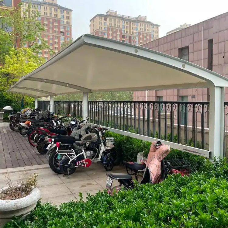 泾阳县膜结构电动车棚